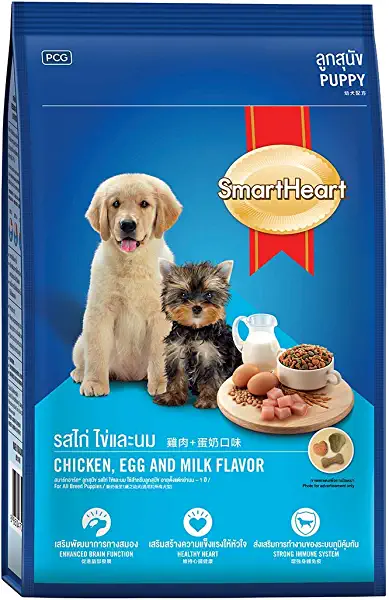 Smart Heart Puppy Dog Food Dry Chicken Egg and Milk