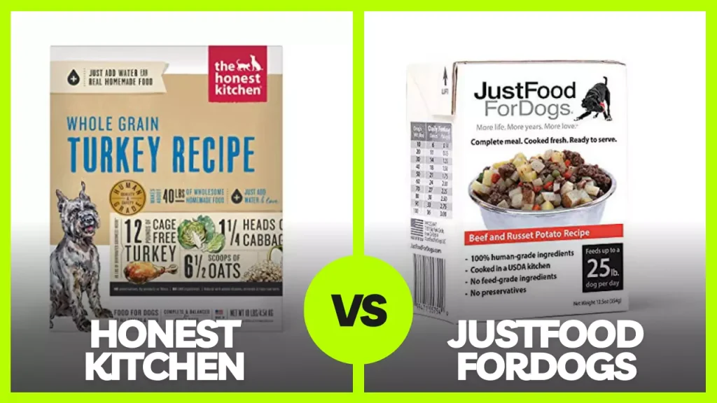 JustFoodForDogs Vs Honest Kitchen Review