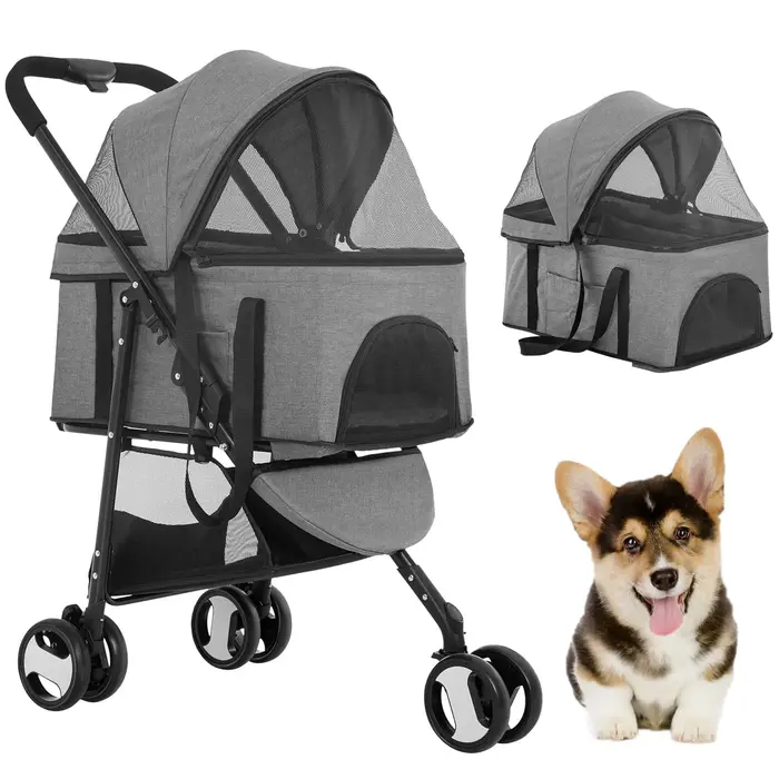 BestPet 3 Wheels Pet Stroller