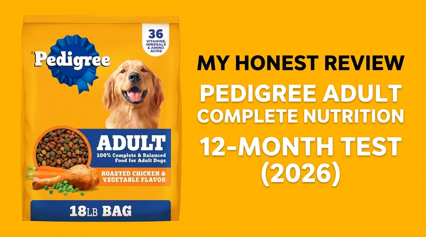 Pedigree Adult Complete Nutrition Roasted Chicken, Rice & Vegetable — My Honest 12-Month Review (2026)