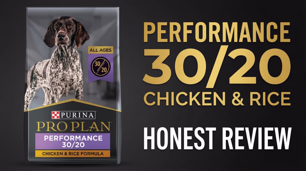 Purina Pro Plan Performance 3020 Chicken & Rice Review (2026) — I Fed It to 3 Very Different Dogs for a Month